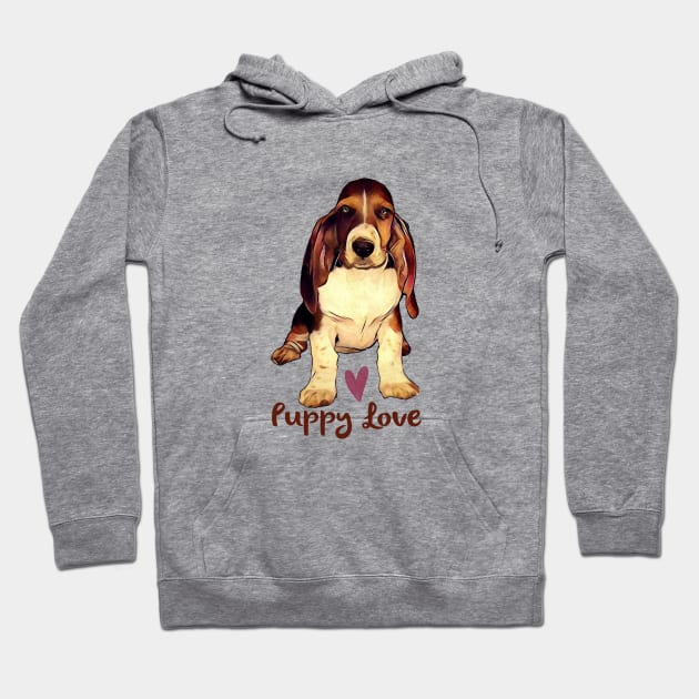 Puppy Love - Miss Emma Hoodie by MonarchGraphics